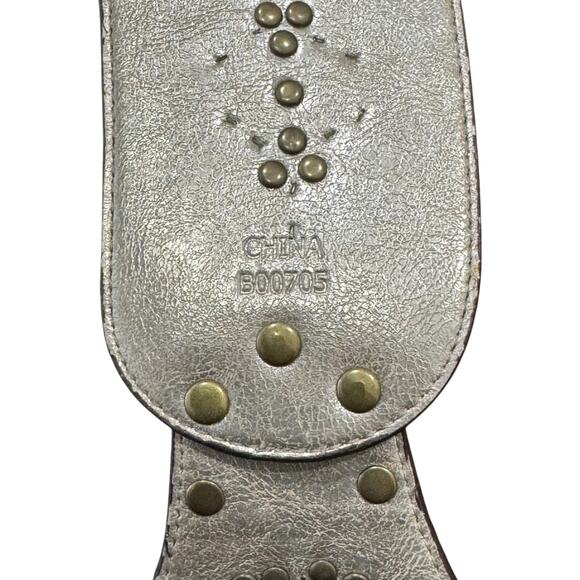 Kathy Van Zeeland Studded Belt Contour Flower Chocolate Size M 32–36" - Picture 10 of 12